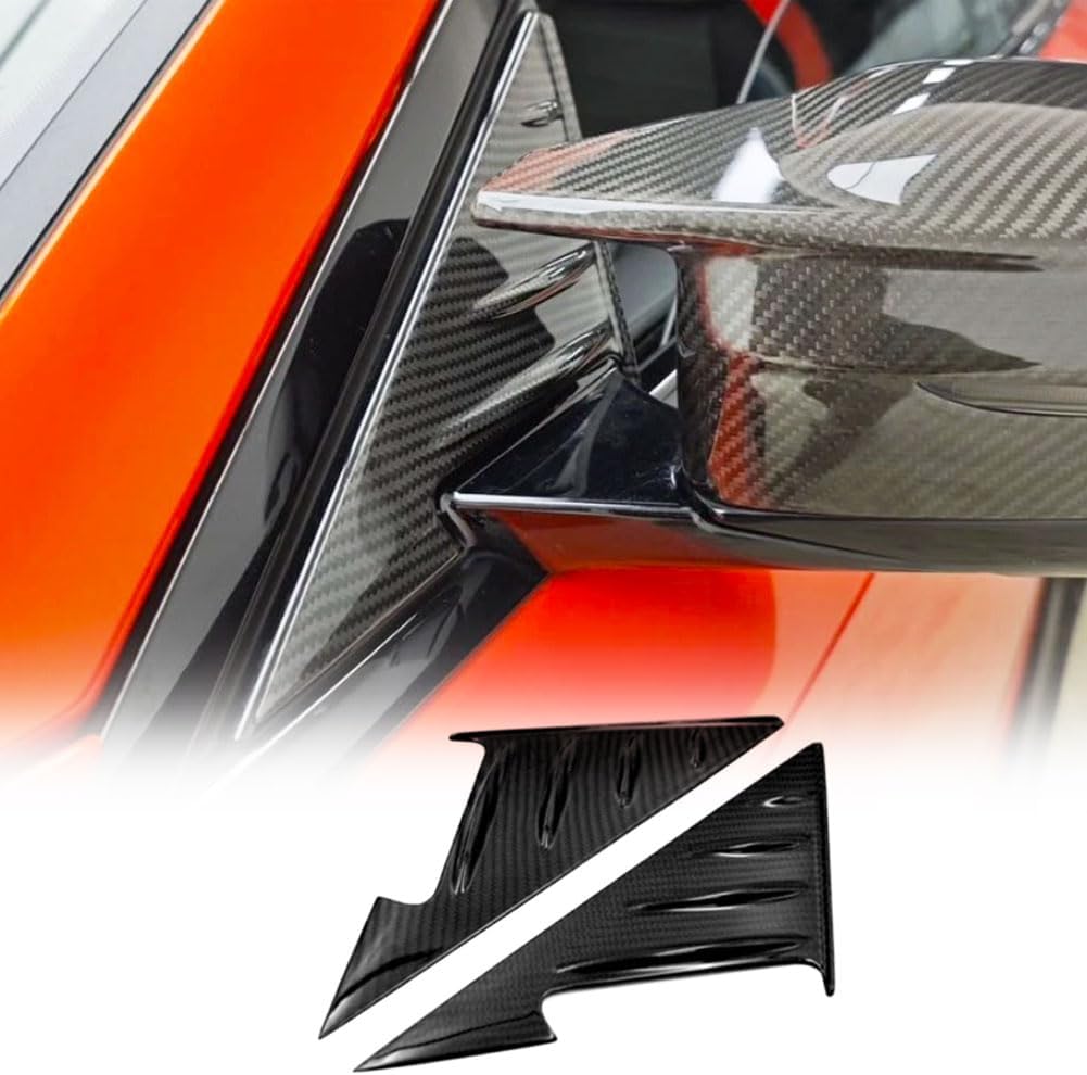 Dry Carbon Fiber Window Triangle Pillar Cover Trim Fits for BMW G87 M2 2022-2024 Customized Window Pillar Trims 2pcs