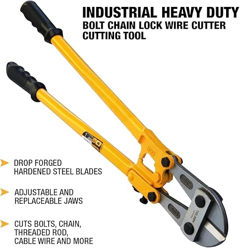 Miniatura 8 de TOLSEN Cortadores de pernos resistentes, cortador de pernos para candados, cortador de bloqueo de cadena resistente, varillas, remaches, cerraduras