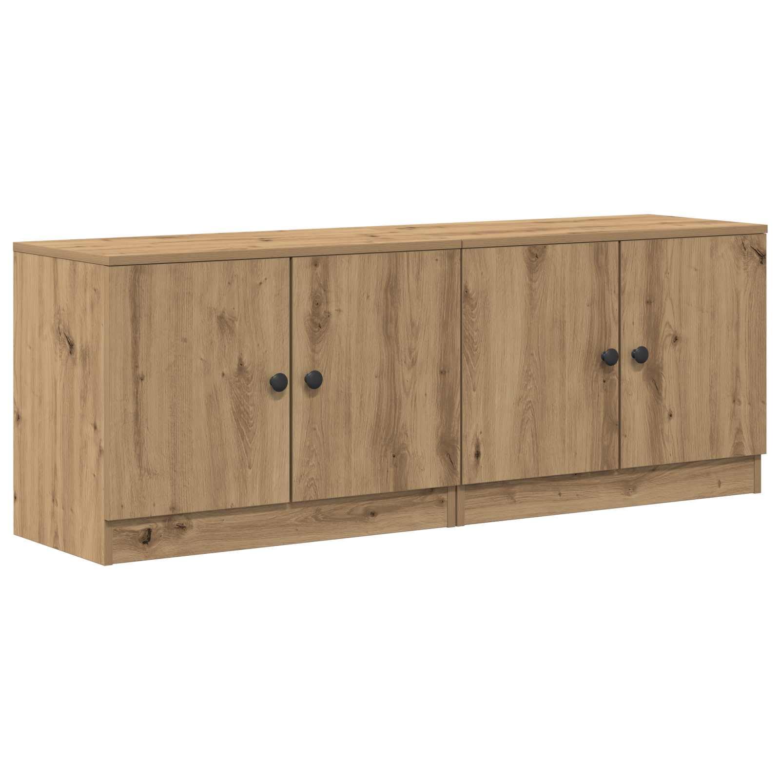 Tables de chevet chêne artisanal avec portes pour résoudre le désordre dans votre chambre moderne