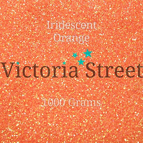 Victoria Street Glitter - Iridescent Orange - Fine 0.008 / 0.2mm (Tangerine)[50 Grams]
