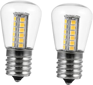 Luxshiny 2 Pçs Exaustor Lâmpada Lâmpadas LED Lâmpadas De Sal Lâmpadas De Geladeira Lâmpada De Eletrodomésticos Lâmpada De Eletrodomésticos Lâmpada Para Lâmpada De Sal E17 Lâmpada De