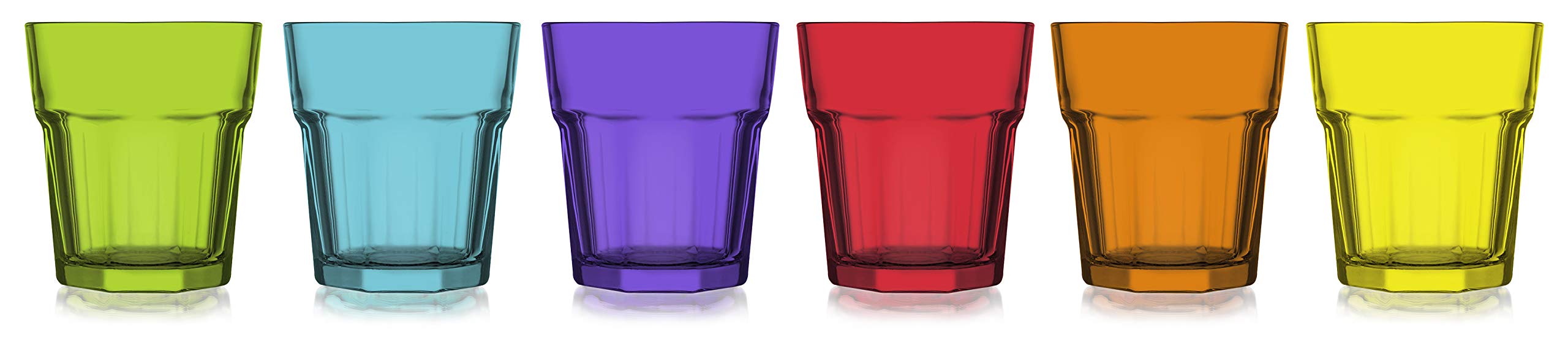 Lav-Coral Aras Whisky Glass 305cc 6Pc St