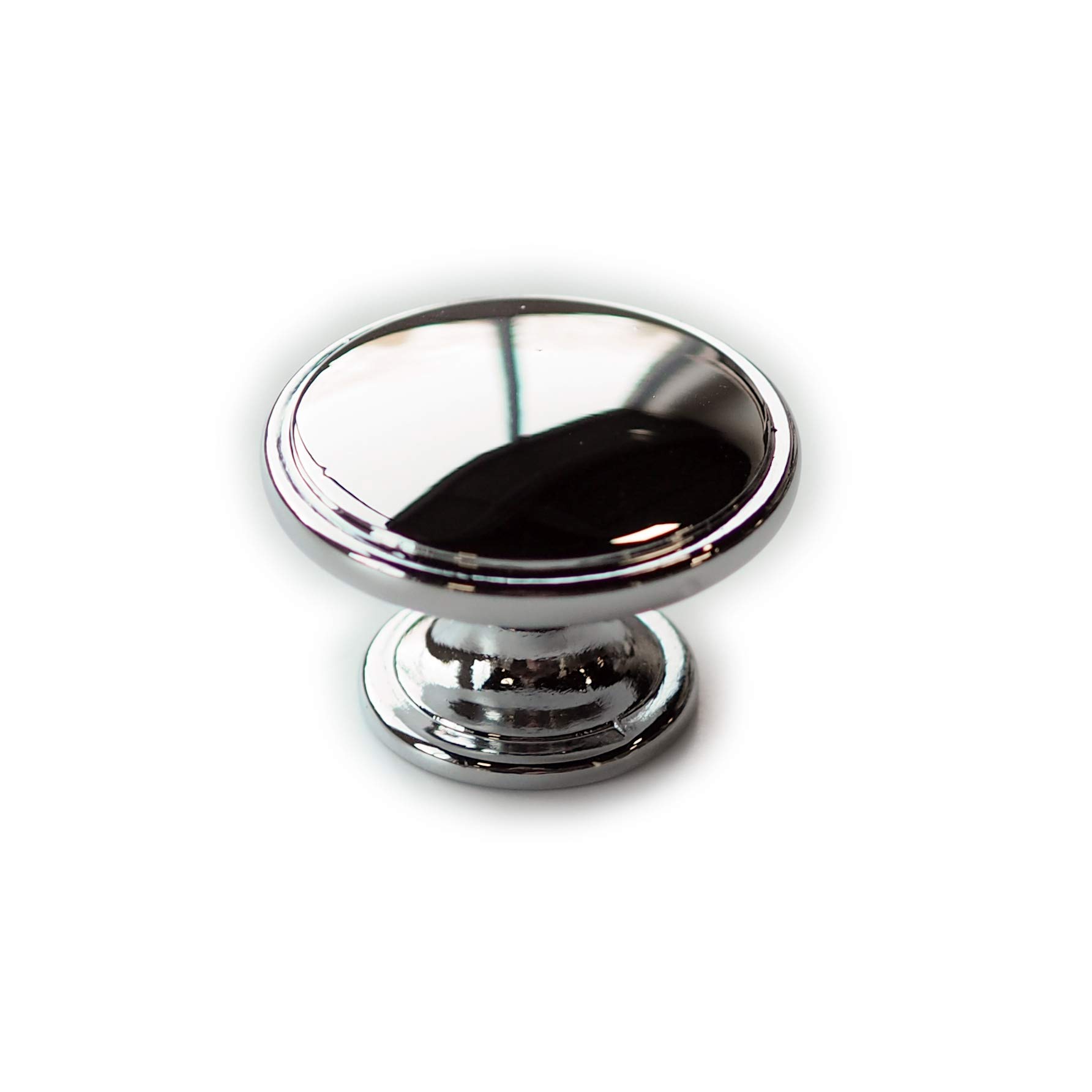 Handle & Home Chrome 38Mm Polished Knob Round Cabinet Cupboard Door Drawer Pull Wardrobe Furniture