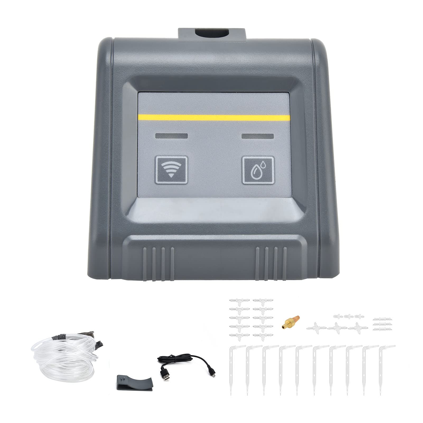 Cocoarm Kit di Irrigazione a Goccia Timer per Irrigazione Intelligente Timer per per PC 30 Litri all'ora Controllo App WiFi Modalità Manuale Automatica per Piante in Vaso da Giardino per Interni Ed