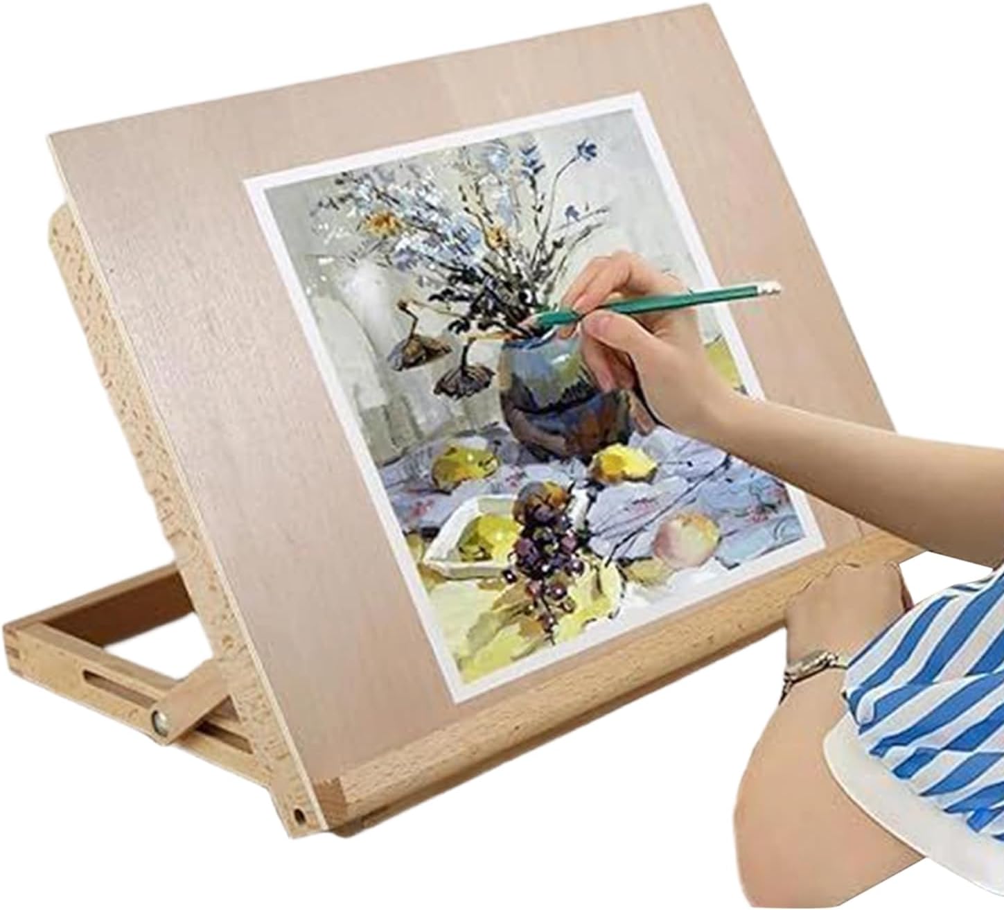 Amazon.co.jp: イーゼル 絵画スタンド 角度調節 高い安定性 木製 卓上イーゼル 折りたたみ式 スケッチイーゼル デッサン用 油絵 画材  水彩画 写生用イーゼル 調節可能 軽量 展示 装飾 看板 絵画 ポスター 絵画 写生 (30*22cm) : ホビー 絵画用卓上イーゼル | 折り畳み式 画材 - 木製スケッチイーゼル | 子供 大人 アーティスト 初心者 家庭 アトリエ 教室 アパ