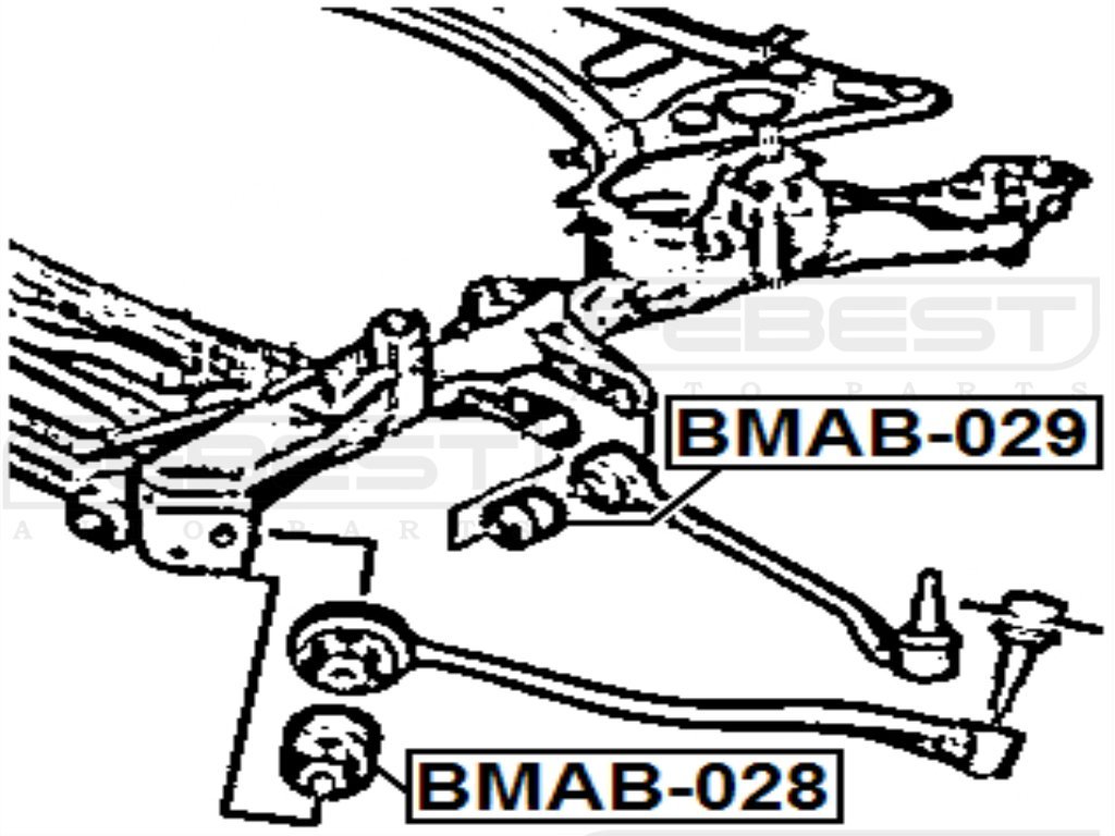 Amazon.com: 31106786959 - Arm Bushing Front Suspension - Febest 