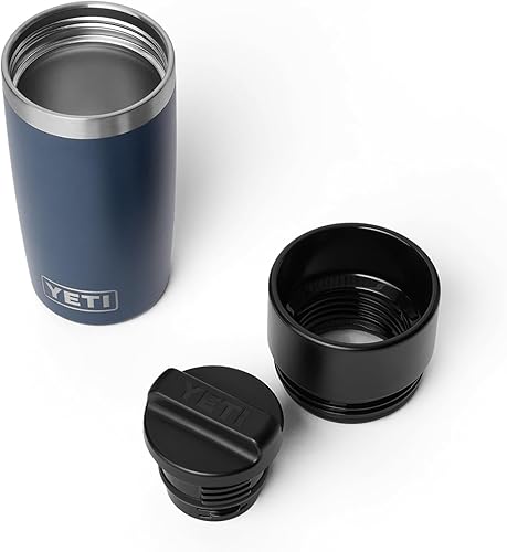 Miniatura 3 de YETI Rambler - Botella de viaje de 12 oz, acero inoxidable, aislada al vacío con tapa impermeable para viajeros, azul marino