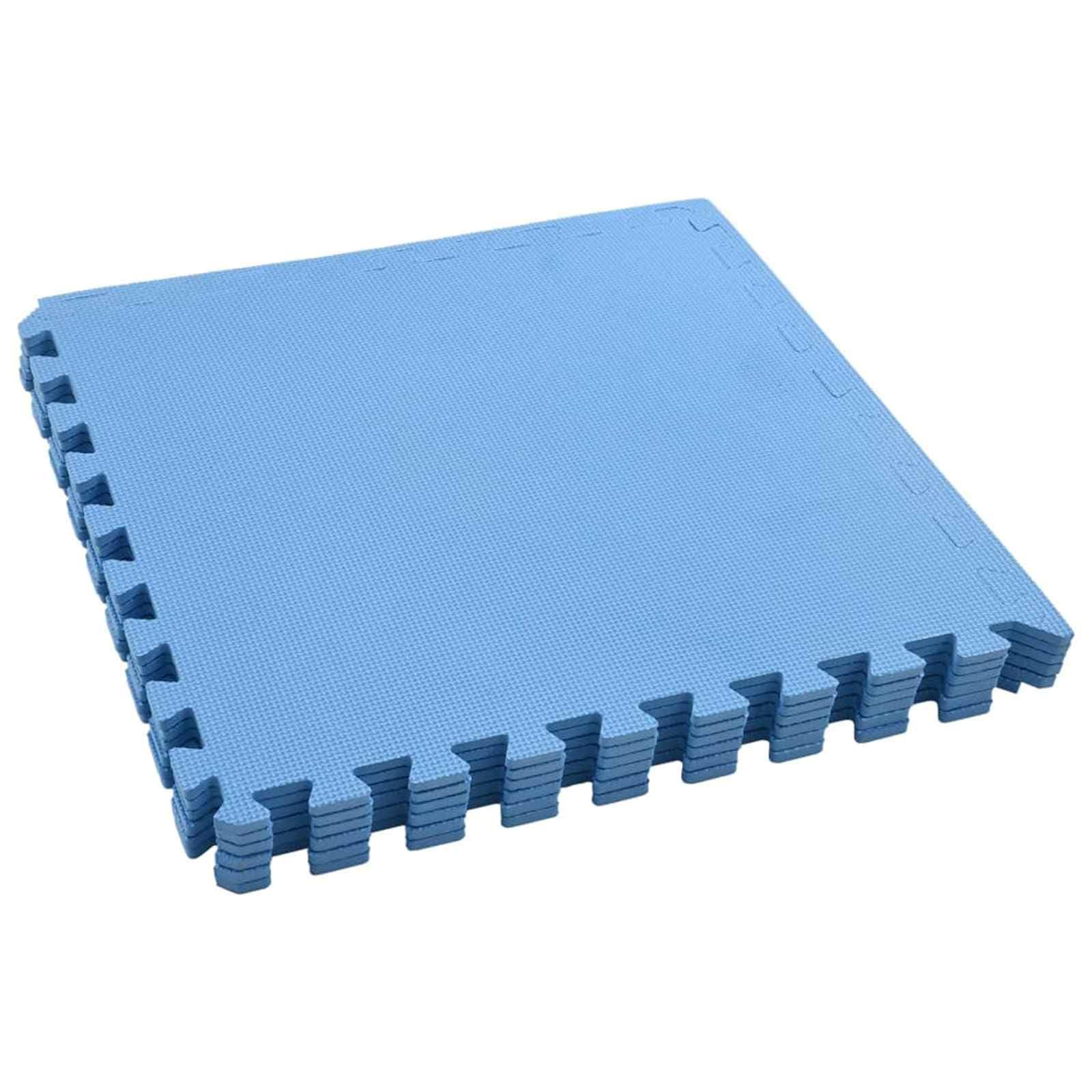 Alfombra de suelo para piscina, 6 unidades, color azul, 2,16 ㎡, espuma EVA, antideslizante, impermeable, modular, para piscina, jacuzzi, aislamiento exterior y retención de calor