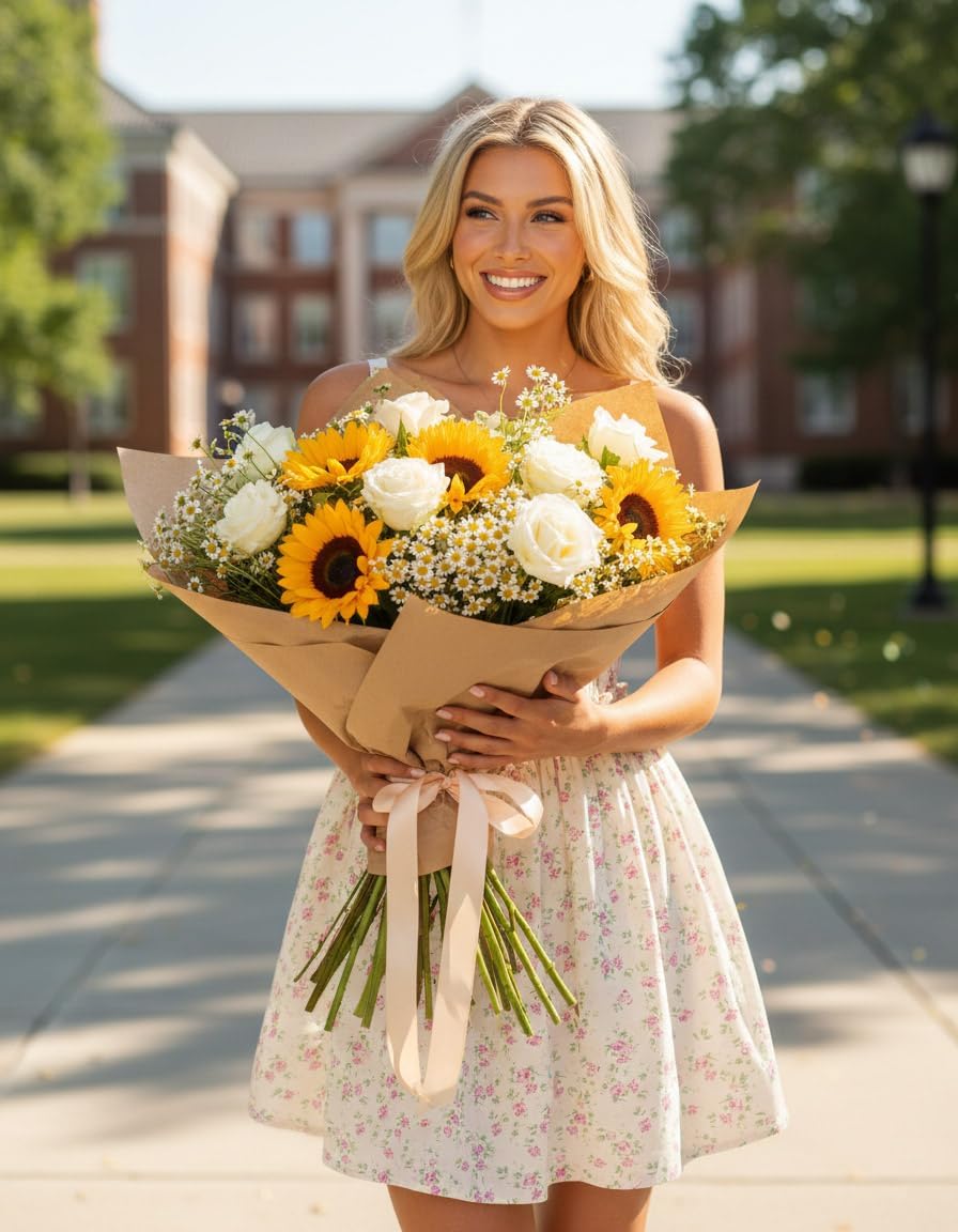 Scarlet Darkness Floral Corset Dress for Women 2026 Summer Sundress Lace Up Mini Milkmaid Dresses with Pockets - Image 3