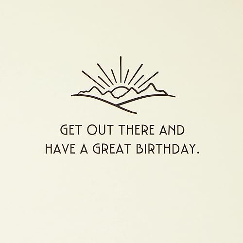 Miniatura 4 de Hallmark Tarjeta de cumpleaños con letrero de estaño extraíble (Happy Camper)