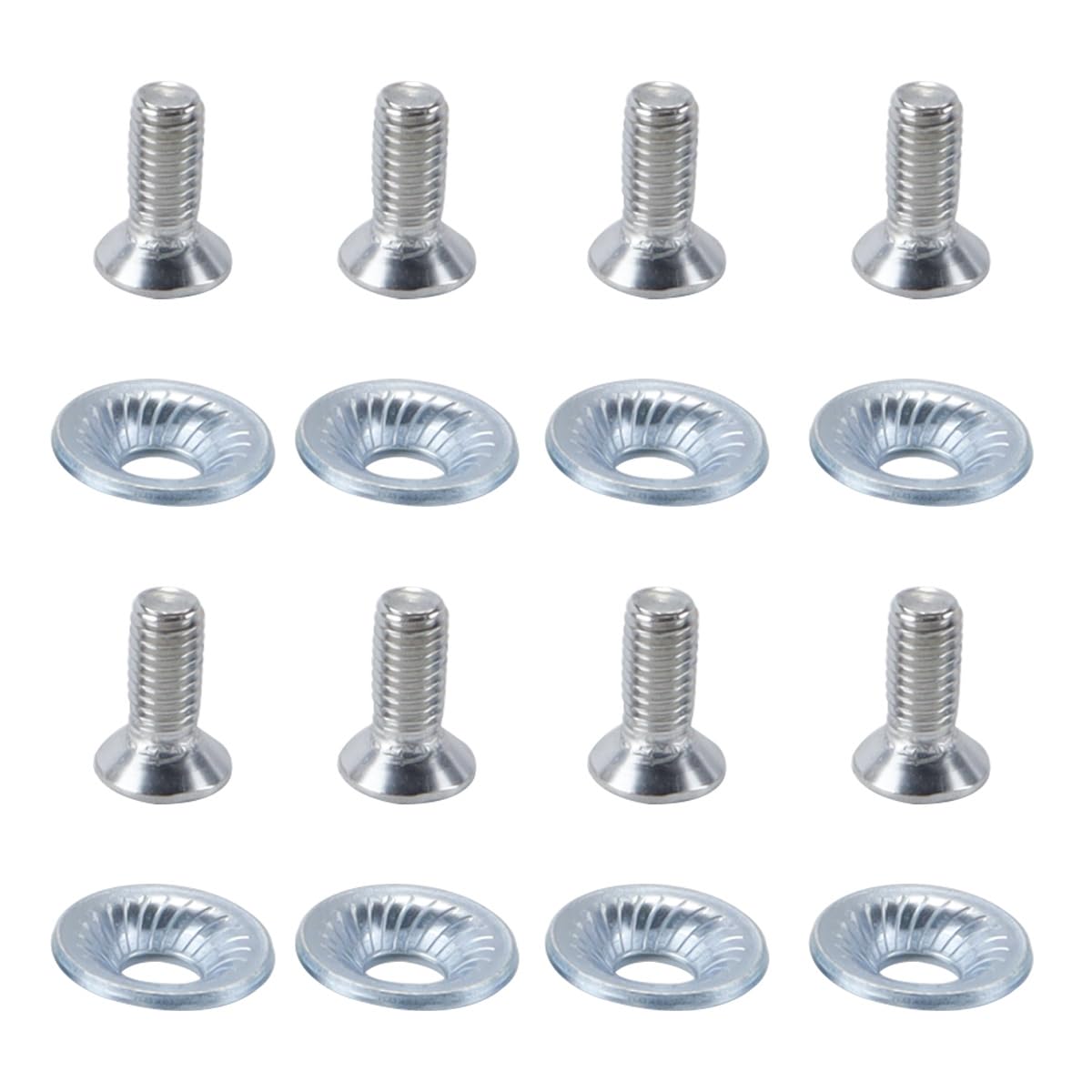 8 Set Snowboard Binding Screws, Stainless Steel Binding Screw Washer Snowboard Mounting Screws Fixed Ski Accessories
