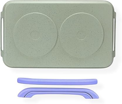 19 Induction Double Griddle - 8-Layer Nonstick Marble Smooth Grill Pan for All Stovetops - Cast Aluminum Comal for Pancakes & Tortillas - Includes Free Handles