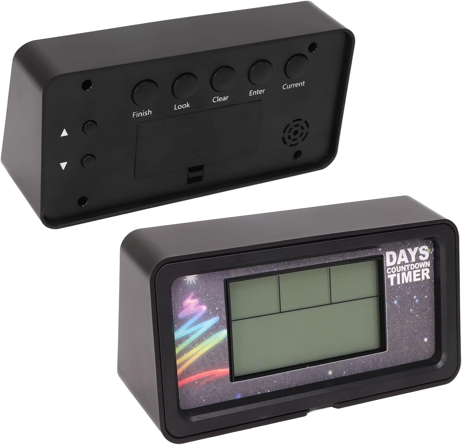 9999 日カウントダウンタイマー時計、ブザーリマインダー付きデジタル LCD ディスプレイ、カーレース、スポーツイベント、キッチン