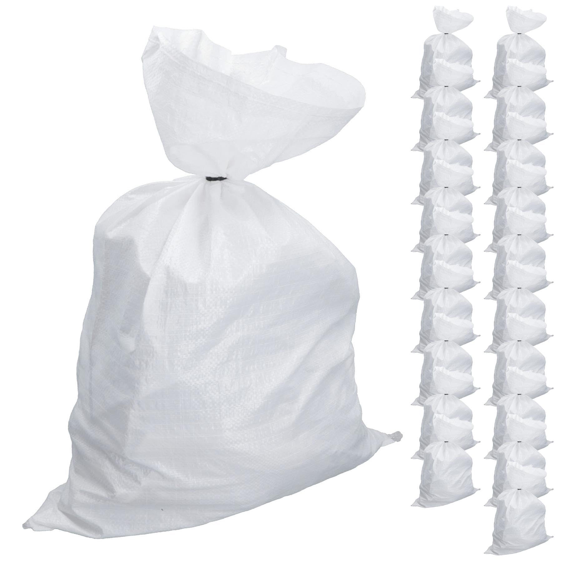 Heavy Duty Woven Polypropylene Bags Builder Sacks Rubble Logs 142 x 71cm 20pc