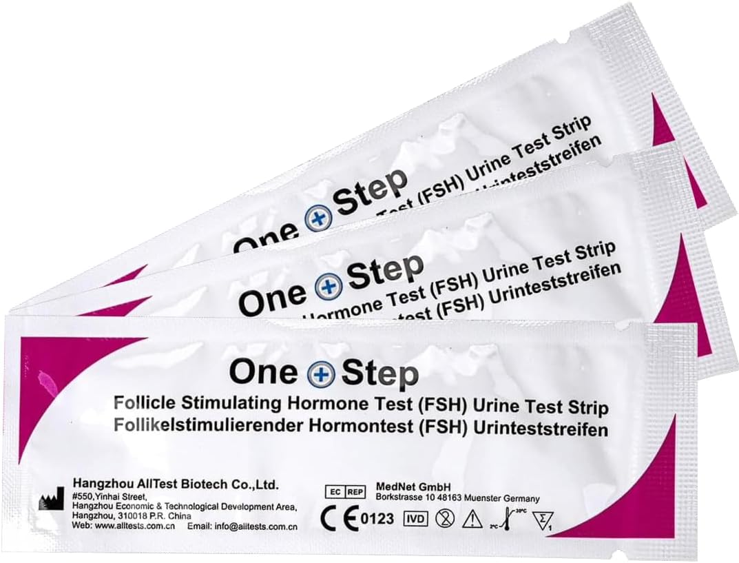 3 x Female Fertility Test Menopause Testing Kit FSH Strip Tests