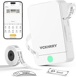 VCKHRRY etichettatrice termica Bluetooth adesivi portatile iOS/Android