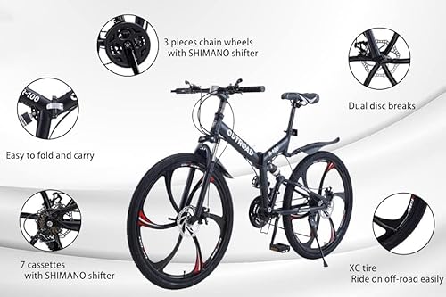 Outroad Folding Mountain Bike Foldable/Unfoldable Bike 26 Inch For Adult thumb #5