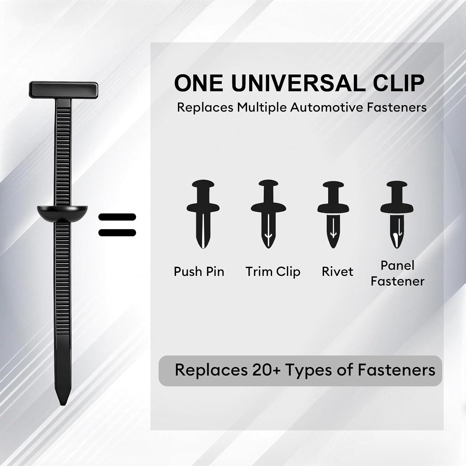 150 Pack Heavy Duty Nylon TStyle Cable Tie Buckle Push Pin
