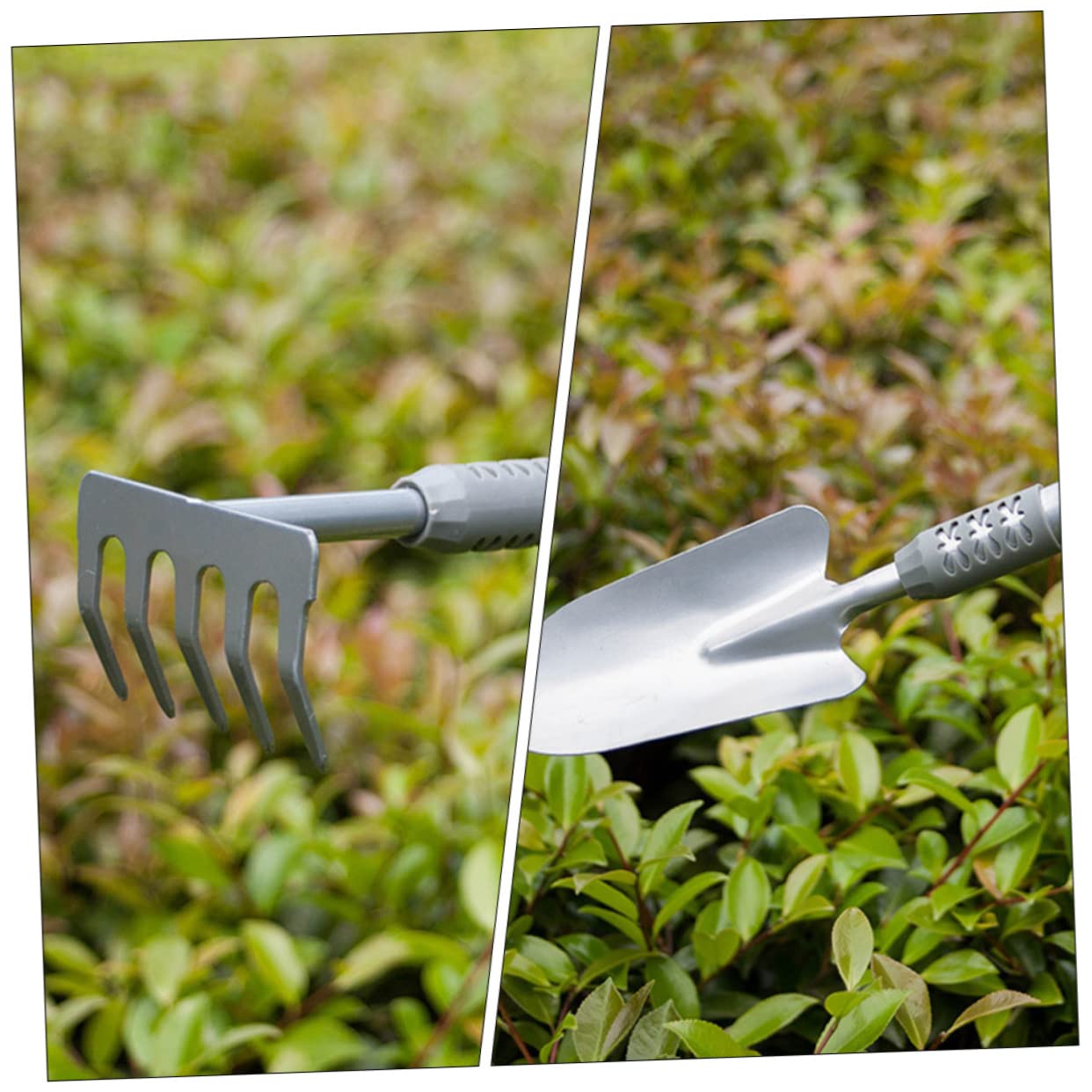VANZACK Lot de 3 Set de Set de Outils de Jardinage Pelle à Creuser Pelle à Transplanter en Acier et PVC et Repiquage