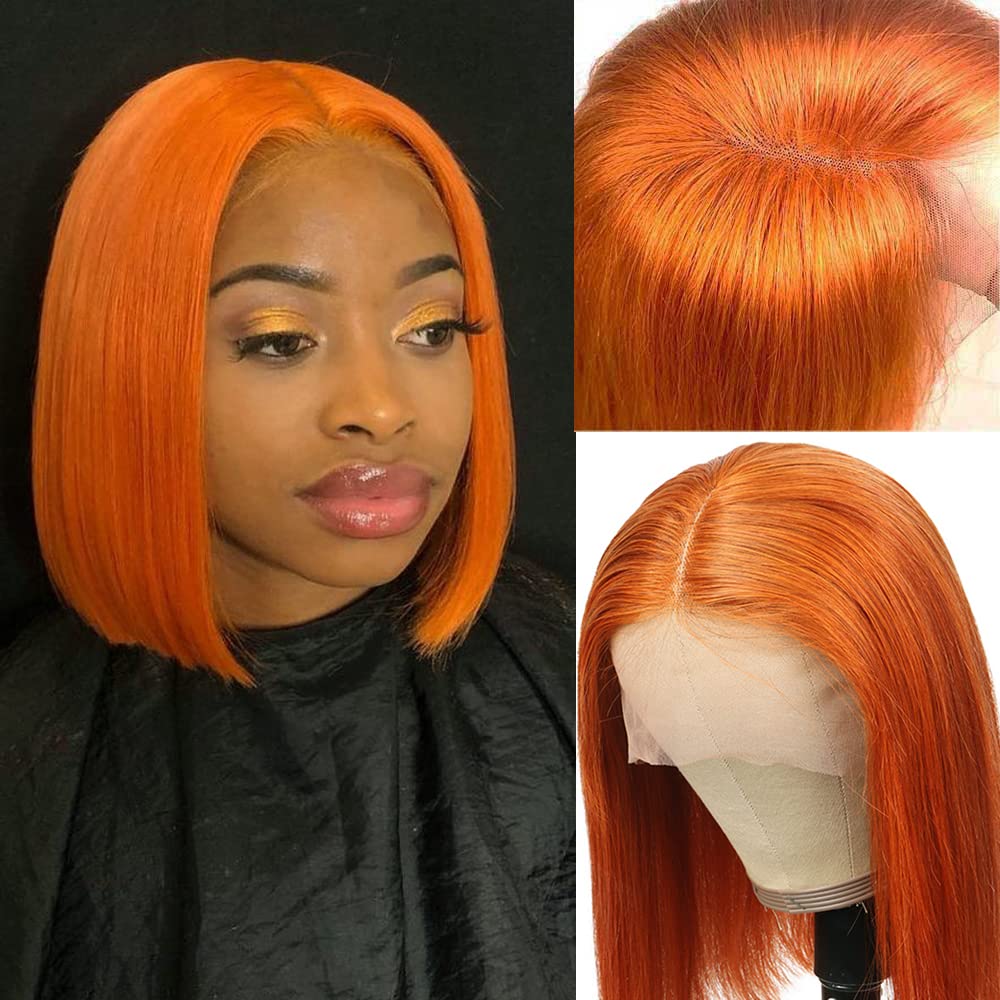Bob Cut Lace Front Wig Human Hair 13x1x4 Pre Plucked