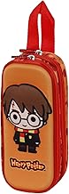 Harry Potter Bobblehead-Astuccio 3D Doppio, Arancione, 22 x 9.5 cm