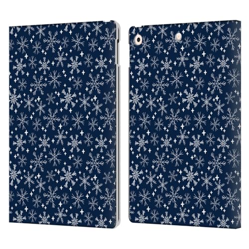 Étui portefeuille en cuir motif flocons Andrea Lauren pour Apple iPad 10.2