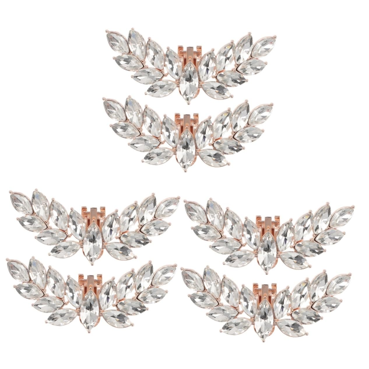 Pince à chaussures strass dorée pour décoration de fête - 8
