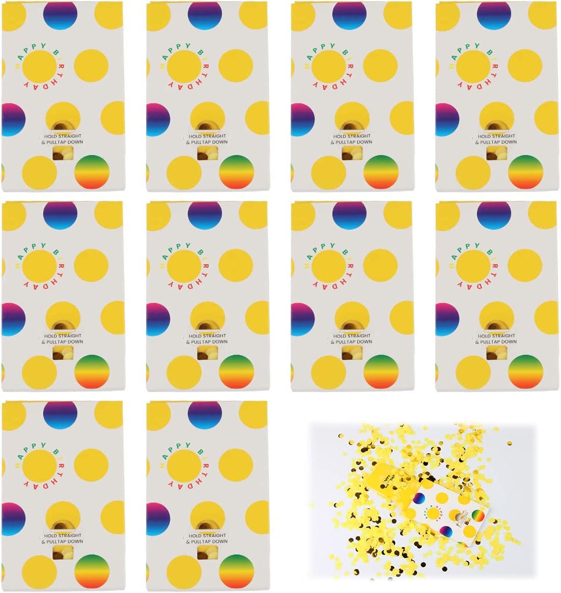 Konfetti Bombe Geburtstag, XiXiRan 10Pcs Party Popper konfettiKarte