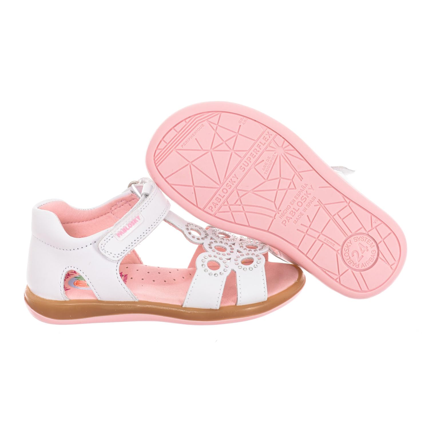 Pablosky 014200, Sandali con Tacco Bambine e Ragazze