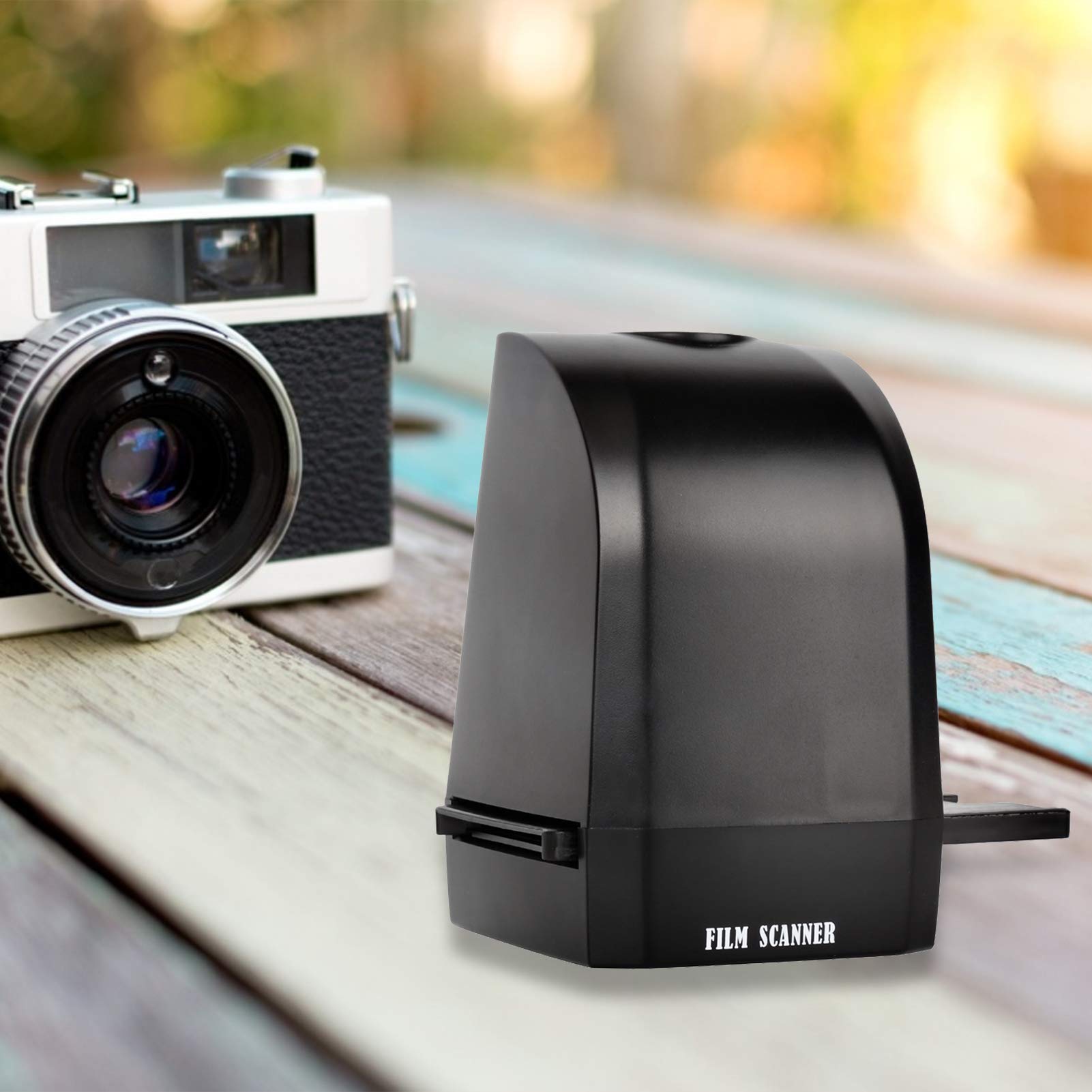 Portable 135 Film Slide Scanner Converter 8 Megapixel CMOS Convertire diapositive negativi in foto digitali JPEG con 2400dpi 4800dpi Scansione One Button Sistemi compatibili