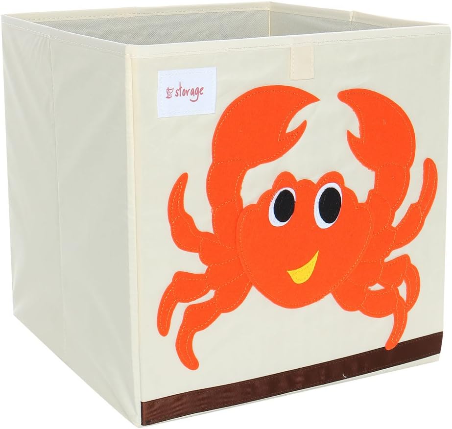 PiccoCasa Foldable Toy Storage Bins Square Cartoon Animal