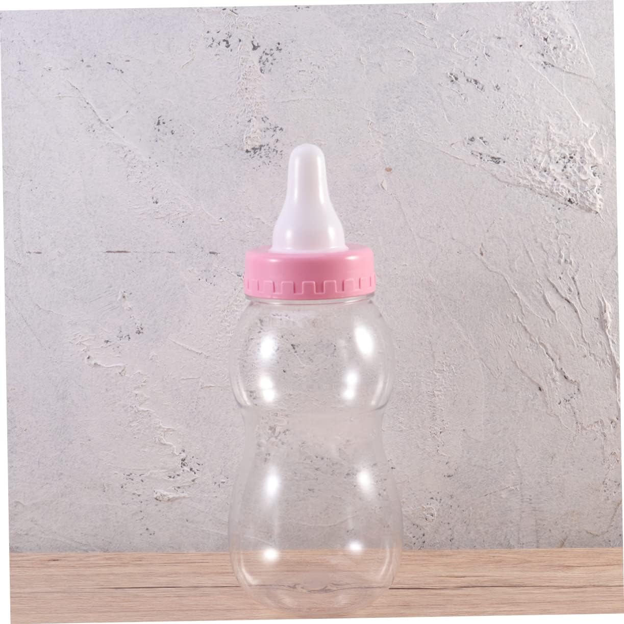Baby Bottle Piggy Bank 11.02In Large Pink Saving Pot for Kids Coin Bank Desktop Ornament Birthday Gift for Boys and Girls