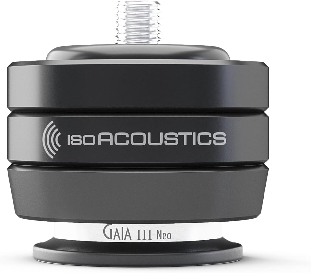 IsoAcoustics Gaia III Neo in Black - Isolation feet for Speakers & subwoofers 70 lbs (32kg) or Less. (Set of 4)