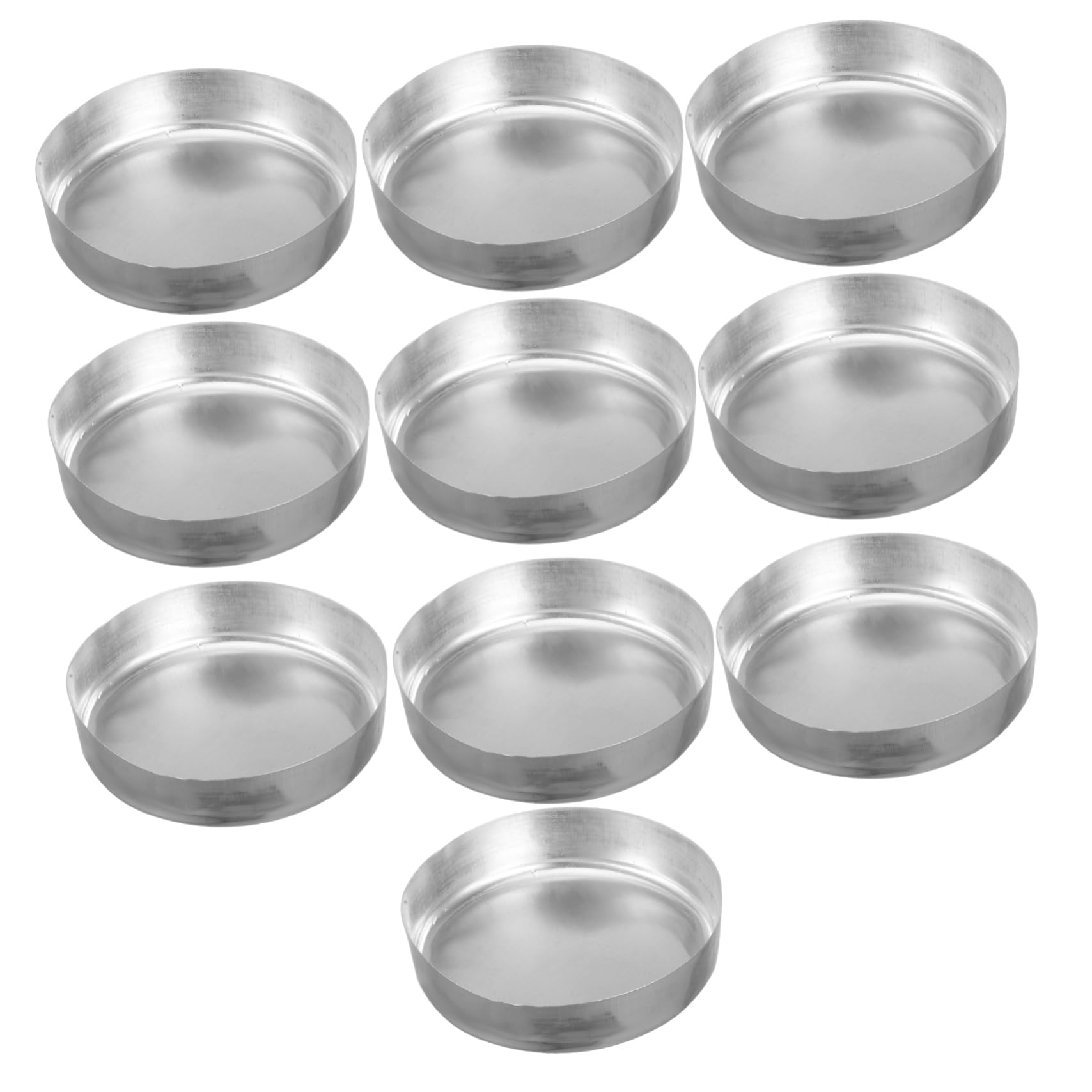 ABOOFAN 5 Sätze Wiegeschale Wiegen Tabletts Für Pulver Messung Probenwägeschalen Messen Von Wiegebooten Chemie Wiegt Boote Musterplatten Aluminium Silber 10 Stück * 5