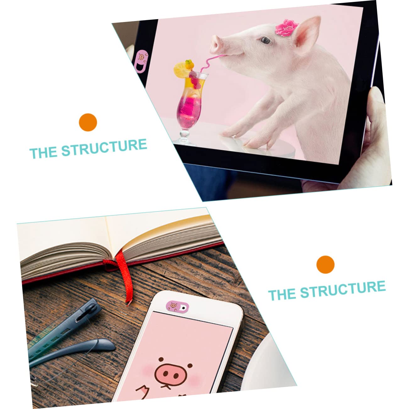Cubierta Protectora Deslizante de Cámara Web Abs Rosa 3 Piezas | Portátil y Móvil, Ultrafina, Fácil de Aplicar y Retirar, Paquete de 3 Unidades