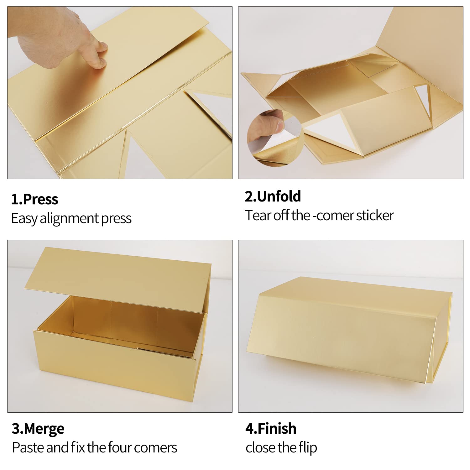 Amazon.com: Gold Gift Box 10