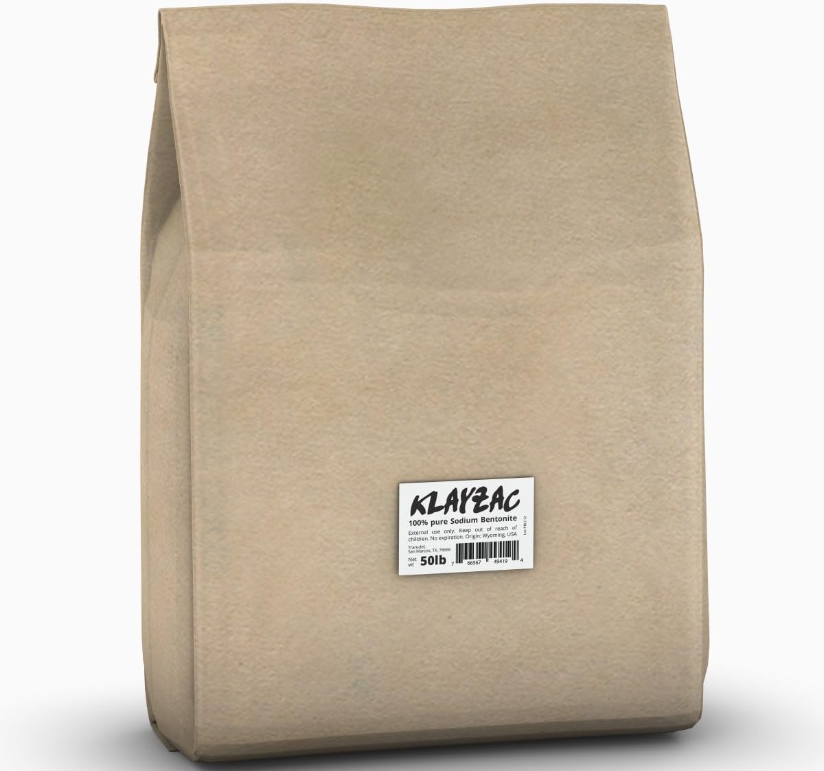 50 Pound Sack - Pure Bentonite Clay - The Finest 100% - Pure