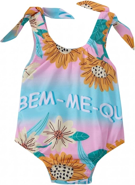 Amazon Kaoayi ベビー服 女の子 水着 赤ちゃん スイミング ウェア ロンパース水着 ベイビー水着 ベビー 子供 ワンピース水着 プール 水遊び スクール水着 ノースリーブフリル 夏 プリント 競泳水着 水着 通販