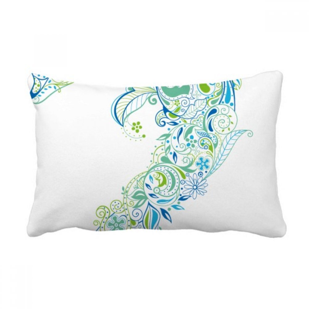 Coussin de soutien lombaire poisson bleu avec insert et housse