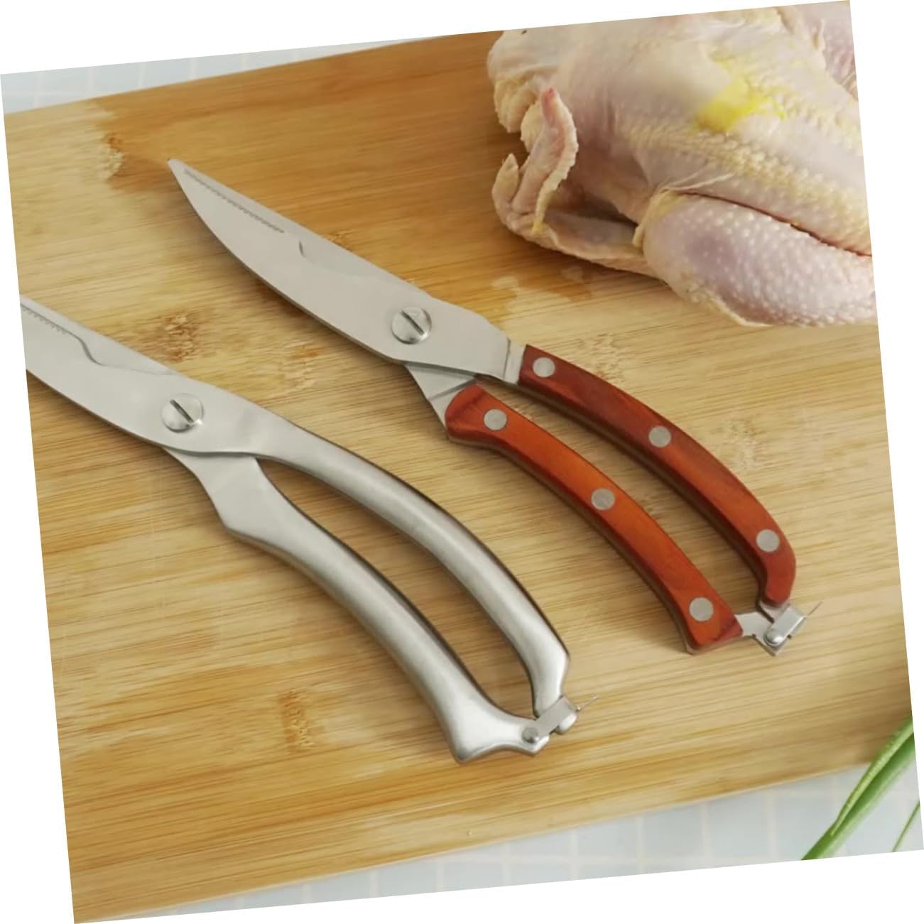 Stainless Steel Chicken Bone Scissor Kitchen Shears for Bone Easy to Use Fish Scissors