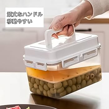 Amazon｜漬物樽 梅干し 容器 蓋付きバケツ 保存容器 漬物 容器