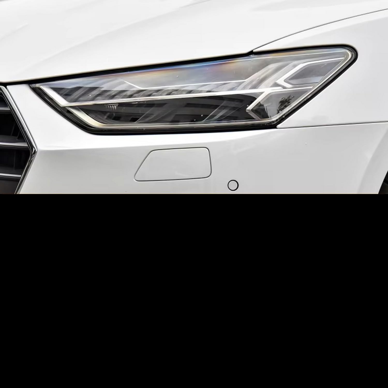 Film de protection teinté noir fumé phare voiture Audi A7 autocollant TPU