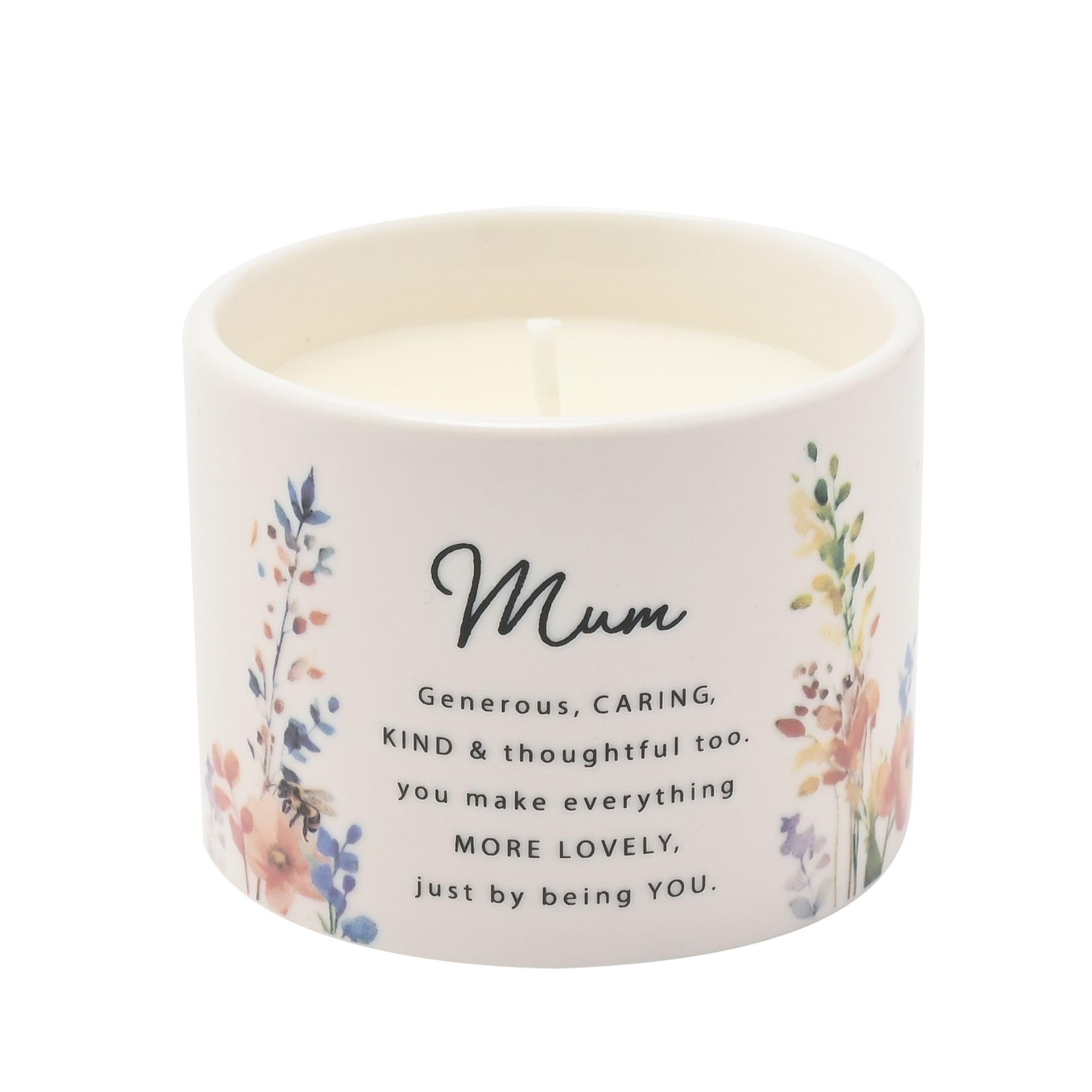 Widdop The Cottage Garden Floral Ceramic Candle - Mum 100g