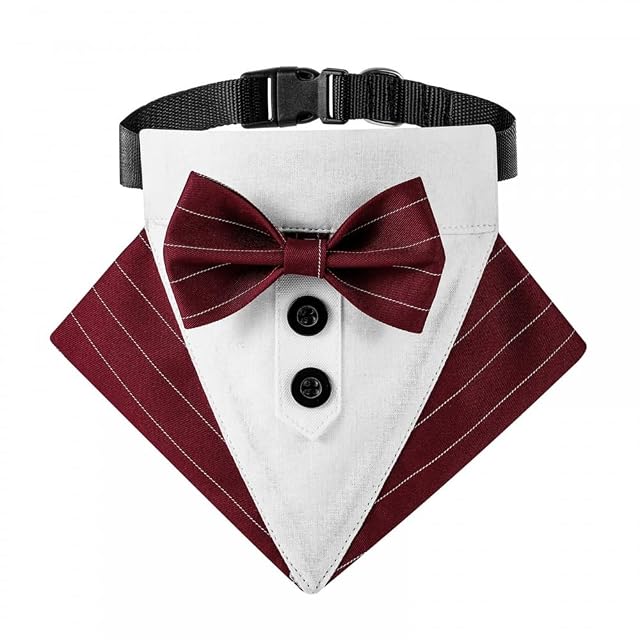 DONGKER Collar de esmoquin para perro