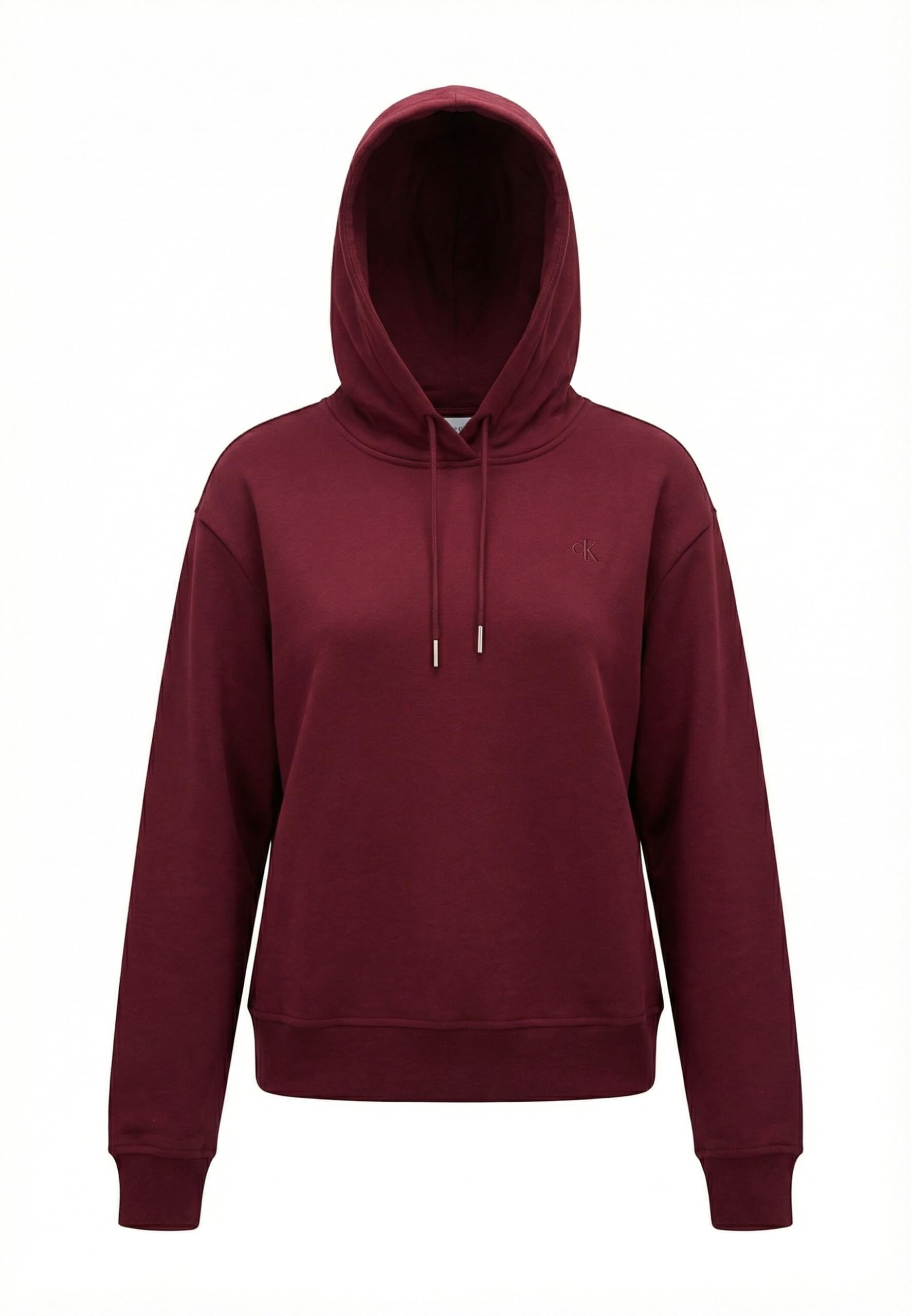 Calvin Klein Women's LS FRENCH TERRY PO HOODIE LV047C224G Sweatshirts, PURPLE (Berry Glaze), L