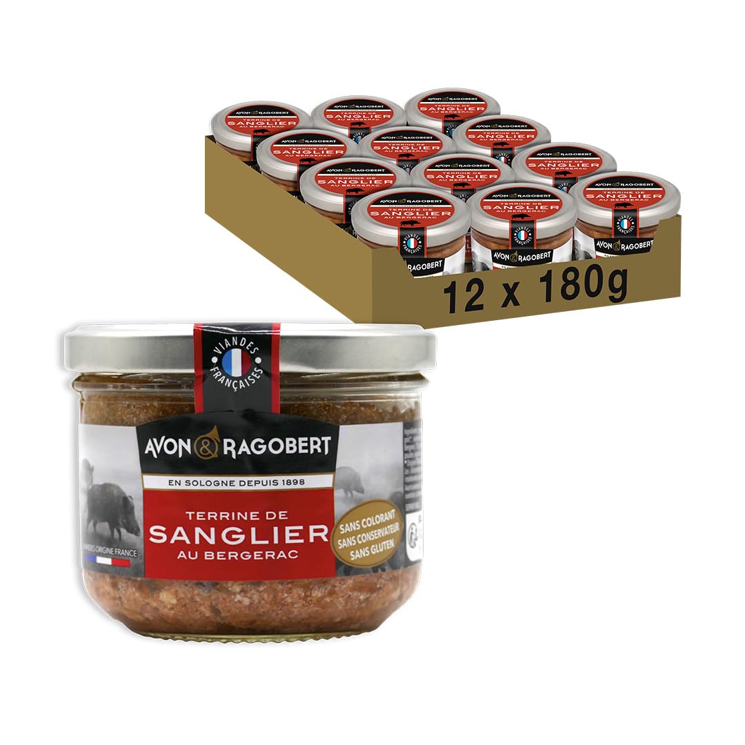 Avon & Ragobert - Sanglier au bergerac 180g - Sans Colorant - Sans Conservateur - Viande Française