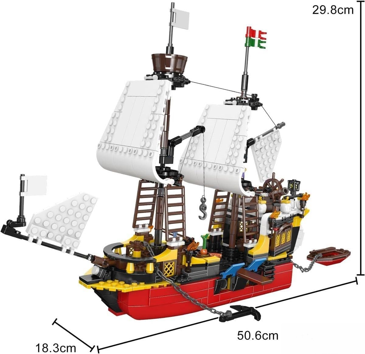 Mould King Redbeards Rache Piratenschiff 10137