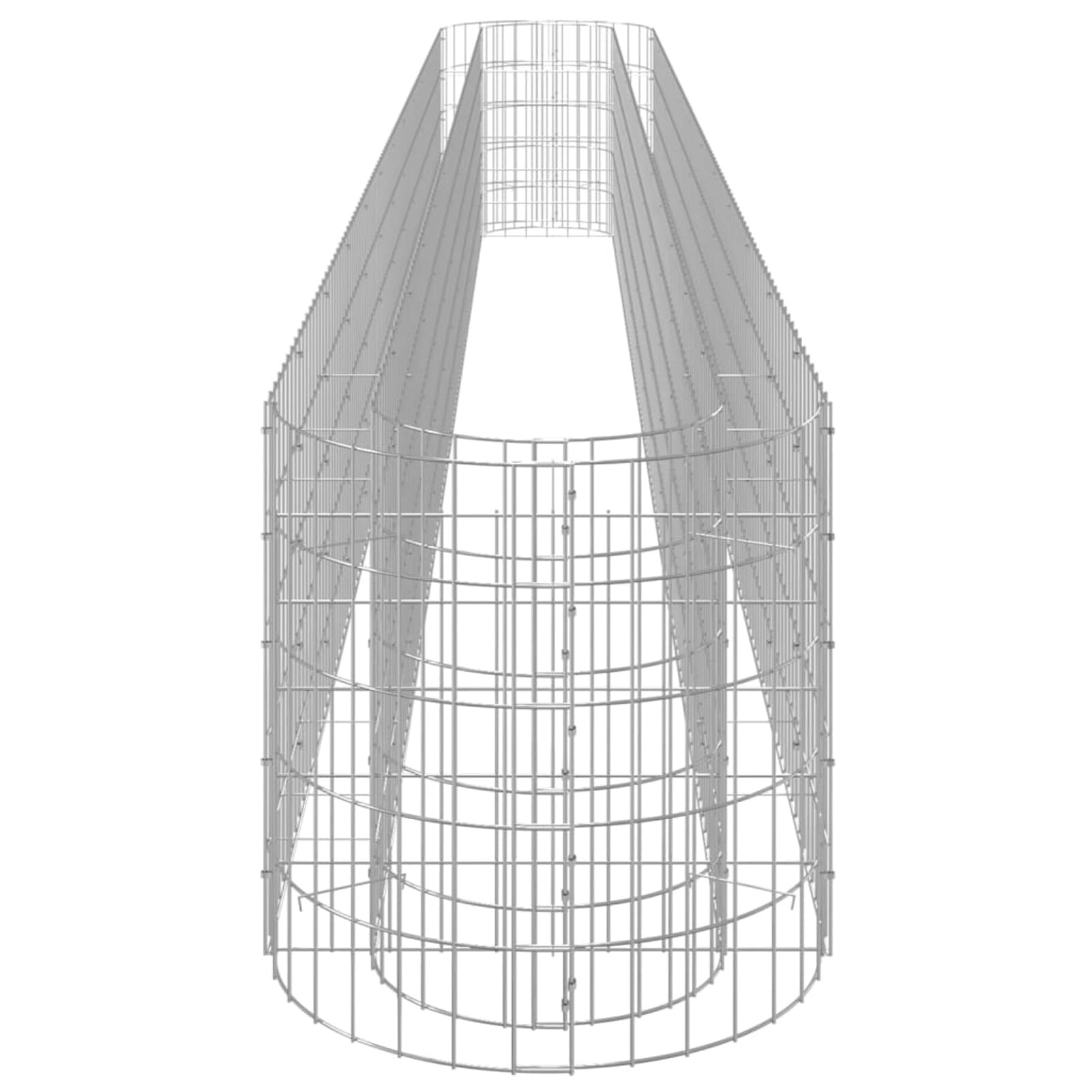 JUDYY Arriate de gaviones, Macetas para Flores Y Plantas, Jardineria Maceteros, Huerto Urbano Terraza, Mesa De Cultivo, Mesa Cultivo, de Hierro galvanizado 470x50x50 cm