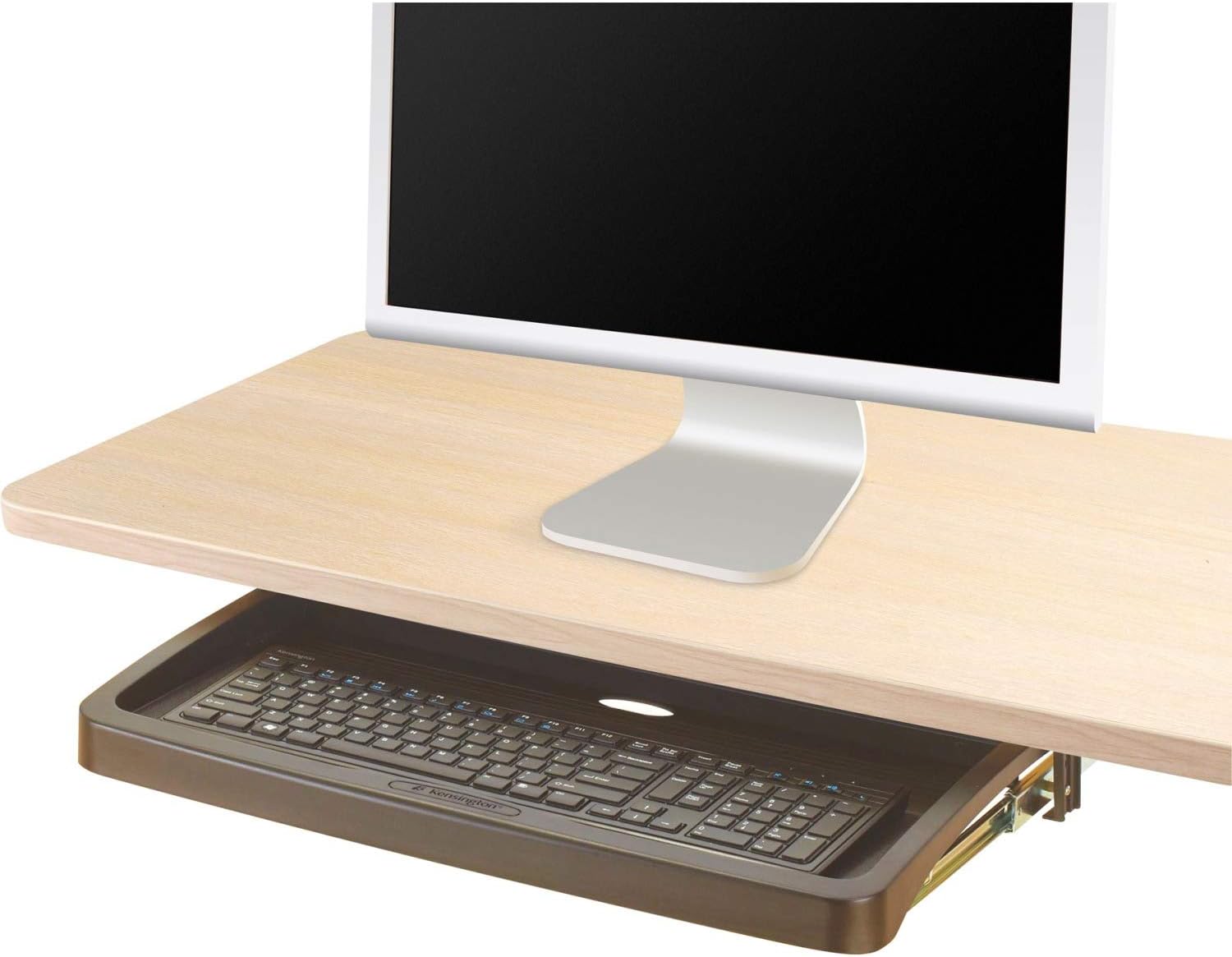 Kensington Standard Underdesk Keyboard Drawer w/Storage38; Mouse Holder, Black