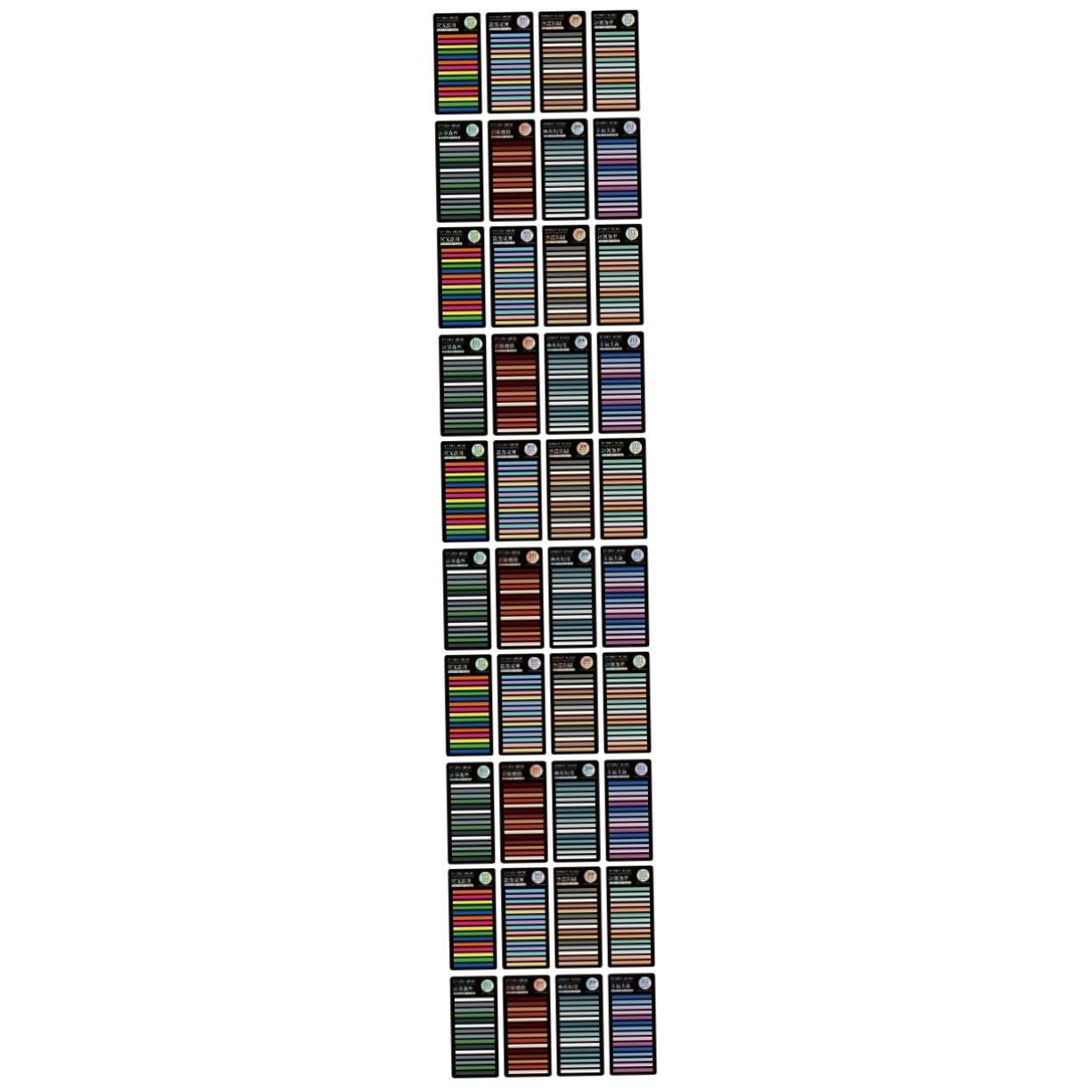 SHINEOFI 40hojas Pestañas Adhesivas Coloridas Para Anotaciones De Marcadores De Página Transparentes Stickers De Lectura Para Estudiantes y Oficina Para Resaltar Frases Importantes Libros